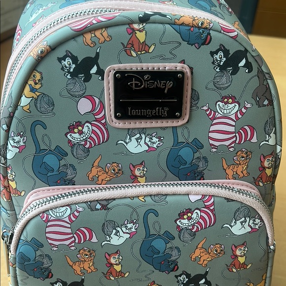 Disney Loungefly Cat Print Backpack - Picture 3 of 5